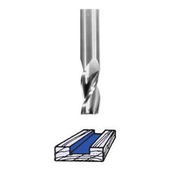 Upcut Spiral Router Bit - 1/2" SH - Flutes:Triple Flute - Diameter:1/2" - Cutting Length:1-1/4"